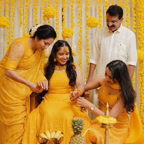 Haldi ceremony for guest