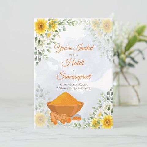 Haldi Invitations