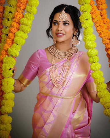 Pink Saree