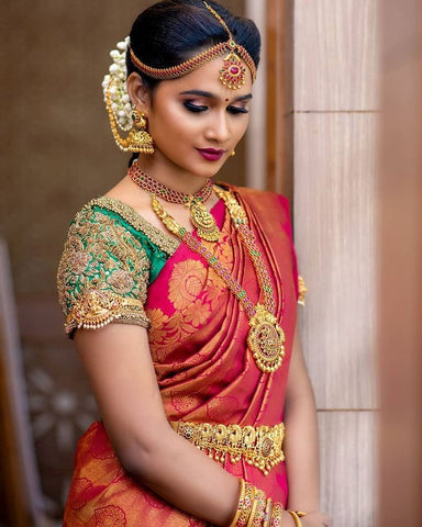100+ Latest Bridal Saree Images, Trending Designer Silk Sarees