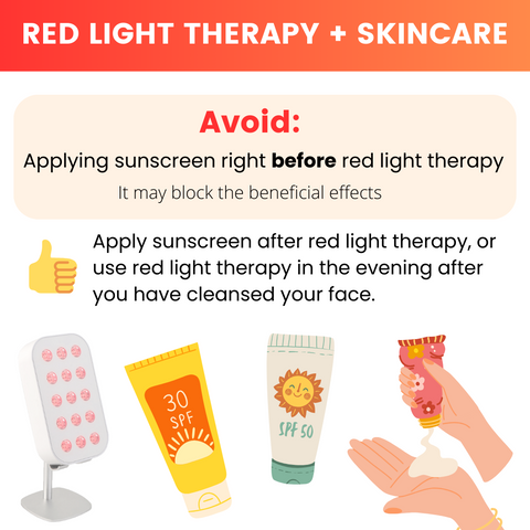 red light therapy skincare routine. Retinoids and red light therapy. avoid applying retinoids before red light therapy.