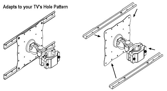 DP55-45_Monitor-pole-mount-45"-tvs-hole-pattern