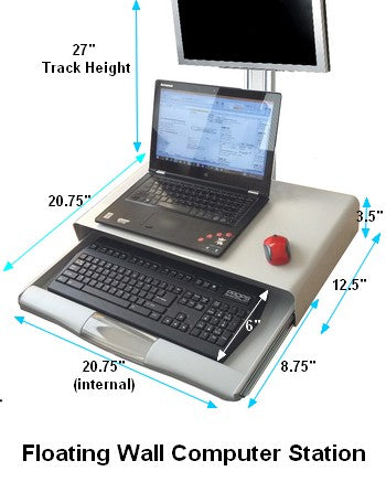 Computer Wall Mounted Track