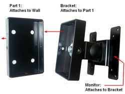 LCD Monitor Wall Mount with tilt