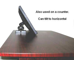 VESA Wall mount can also be used on a counter