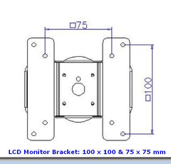 VESA Monitor Mount hole pattern explained. What is a VESA monitor mount? What is VESA 100 x 100?