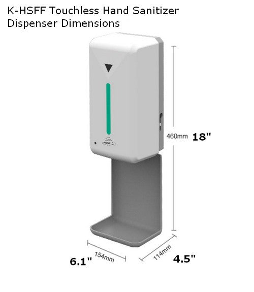 Hand Sanitizer Floor Stand. Autiomatic Floor Stand Dispenser for hand Sanitizer & Soap. touchless hand Sanitizer Station. Commercial Floor Hand Sanitizer Stand for Restaurants, Churches, Schools, Lobbies