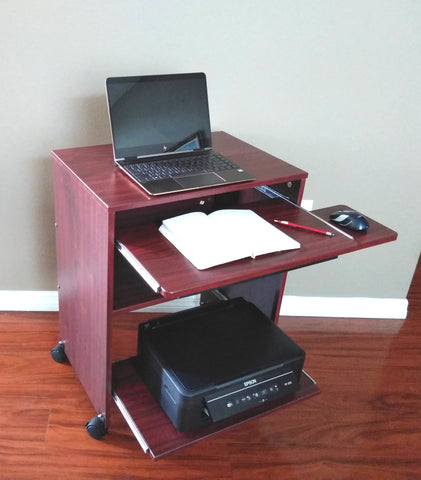 S2326 23 W Compact Computer Desk With Keyboard Shelf Mouse Tray