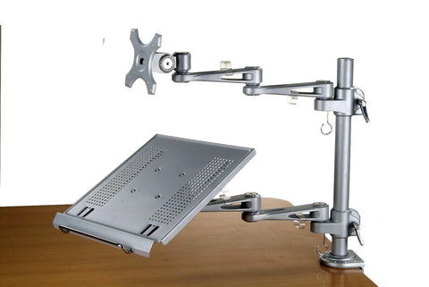 Dlac2dfl Laptop Desk Tray Arm With Lcd Monitor Arm Combo