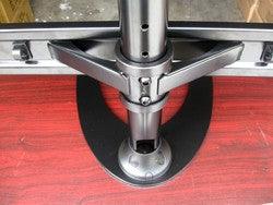 Reinforced Quad Monitor Stand: with heavy-duty reinforced arms
