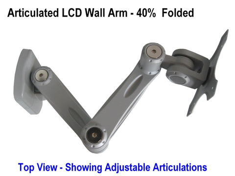 Dw170s Folding Articulated Lcd Monitor Wall Mount Arm Bracket