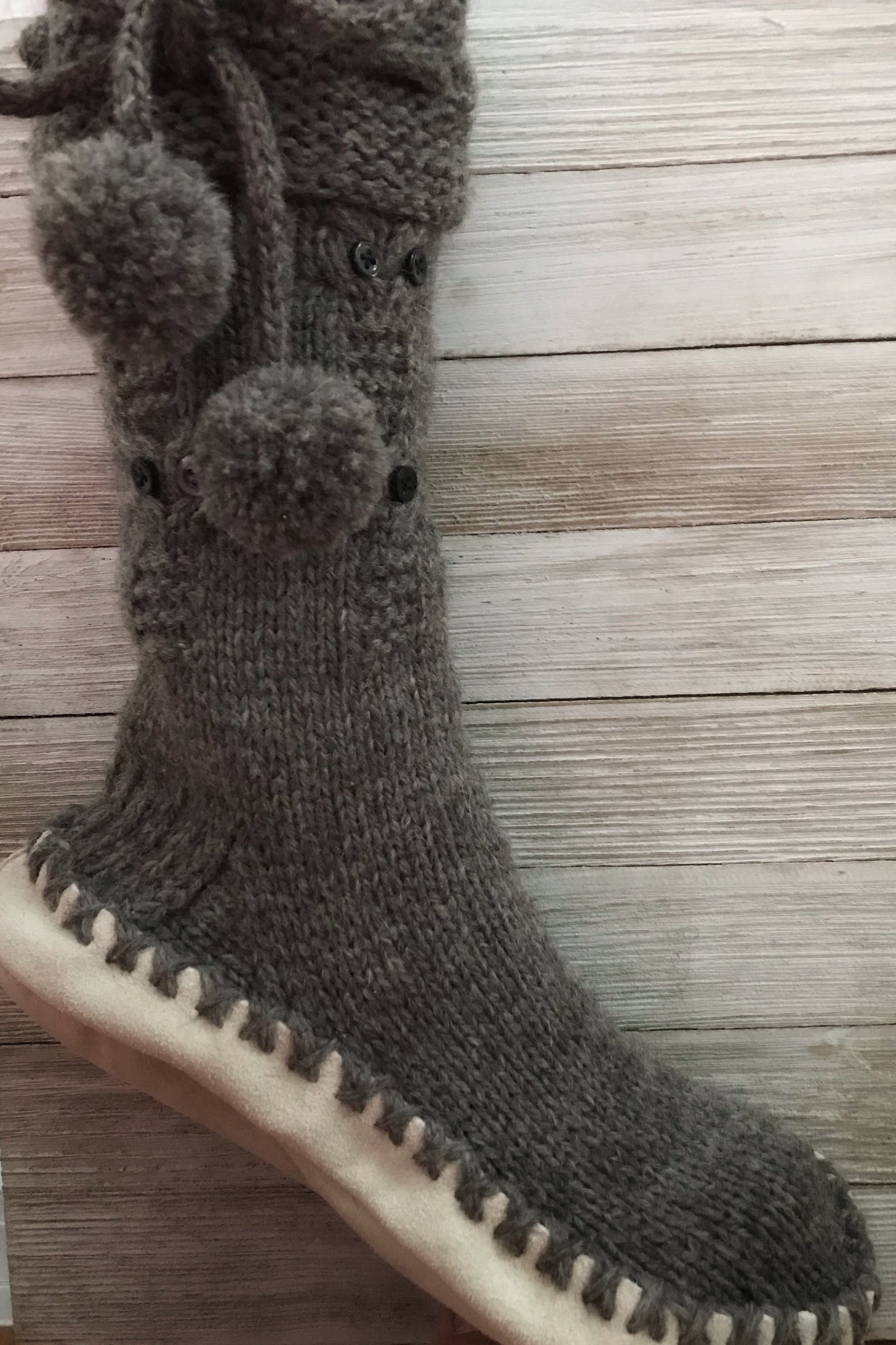 stitch slipper socks