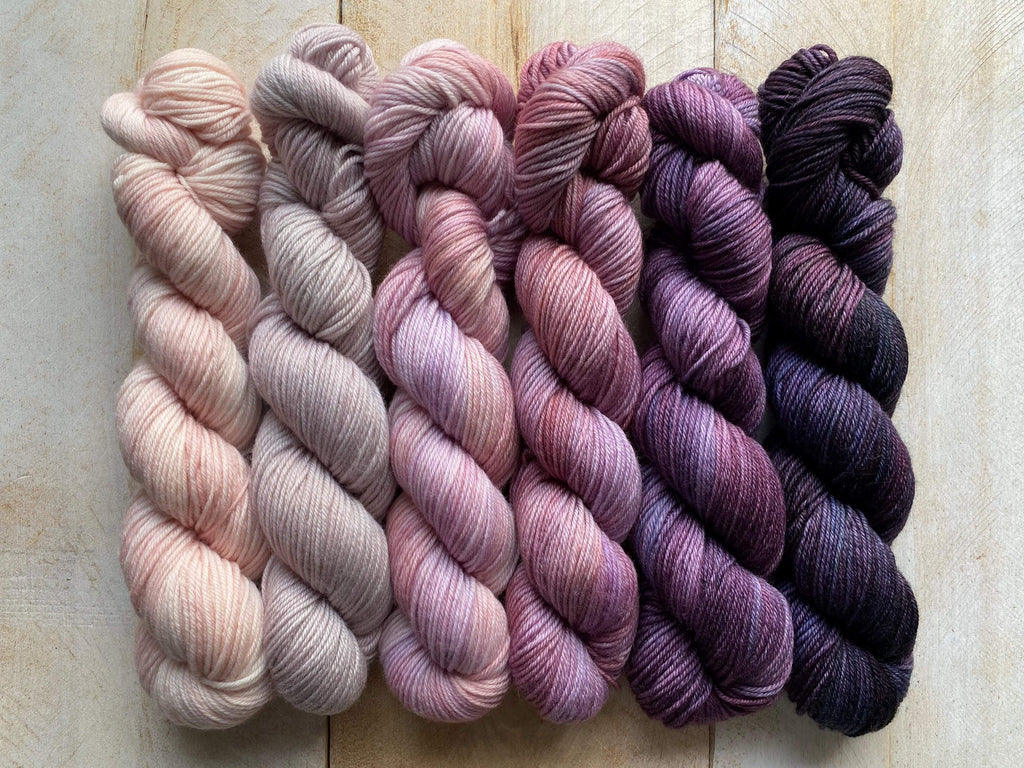BC ORCHARDS // HALF-SKEIN SET // Hand Dyed Yarn // Speckle Gradient Ya –  Midknit Cravings Yarn Co