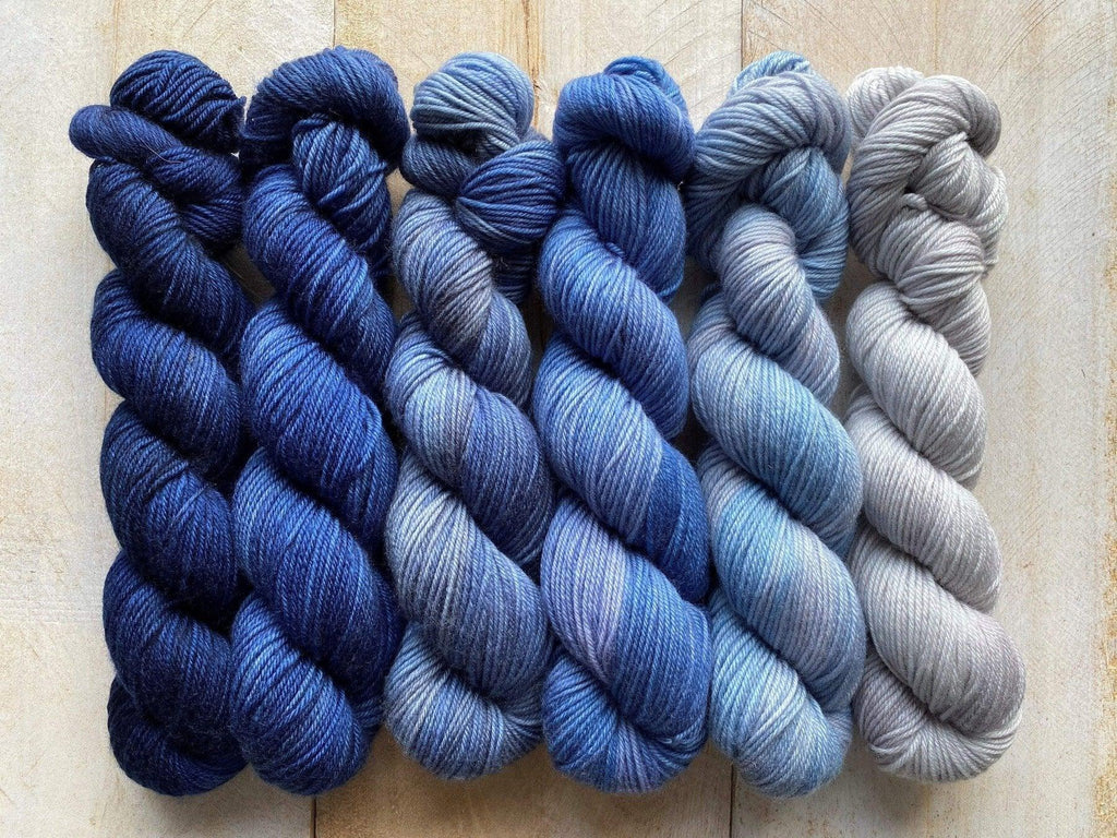 Mysteries Of The Sea Mini Skein Set-- Fingering Weight Yarn