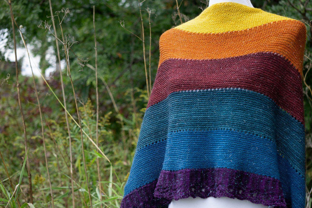 Rainbow Shawl | Free Knitting Pattern – Biscotte Yarns