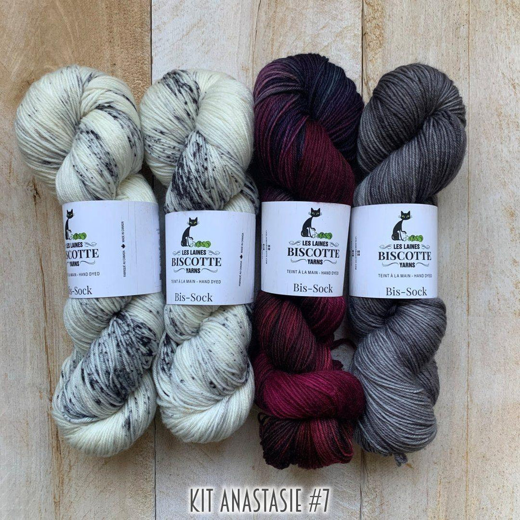 Yarn kit for crocheters to make the Anastasie shawl – Biscotte Yarns