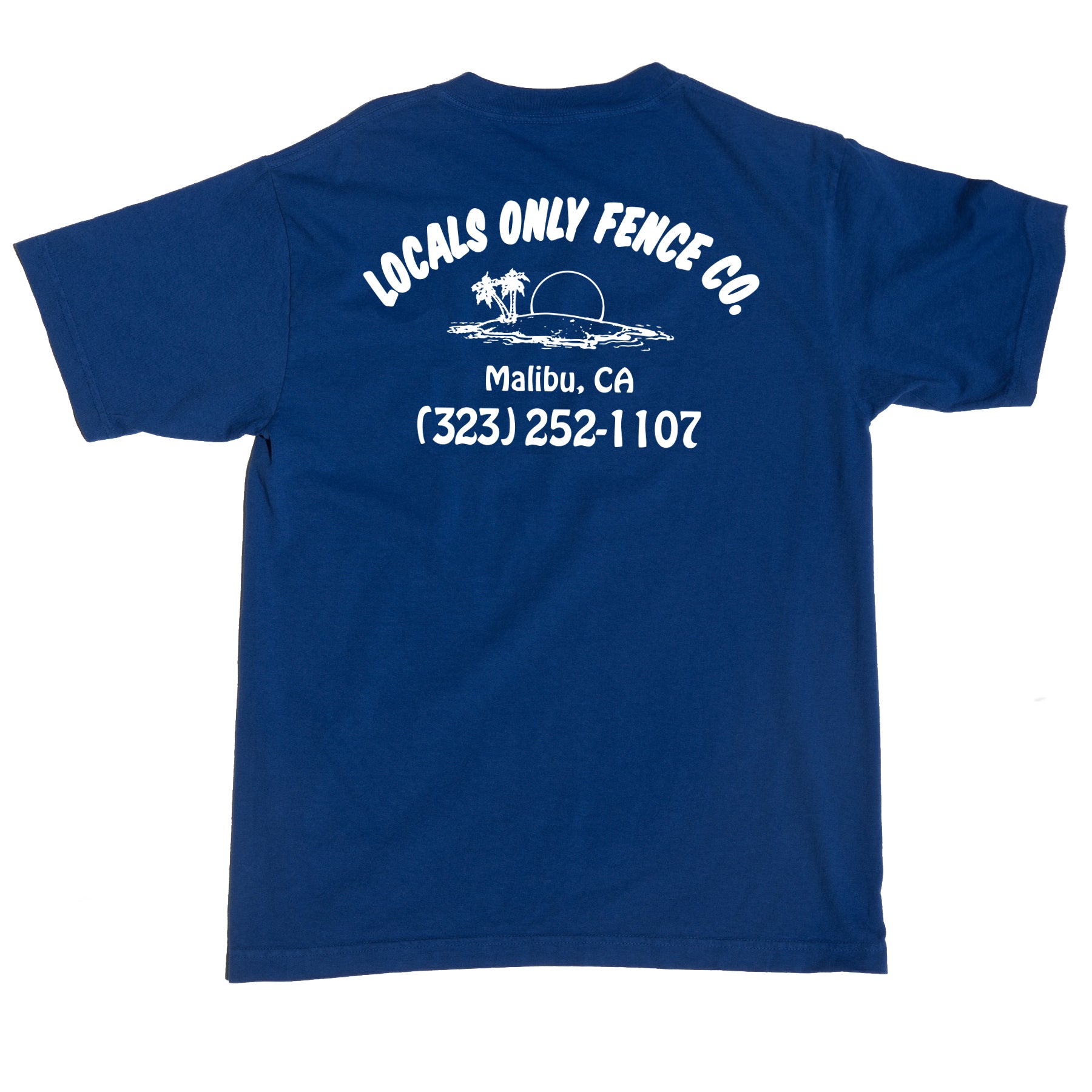 Locals Only Fence Co Tee Overdyed Lapis Blue Brothers Marshall