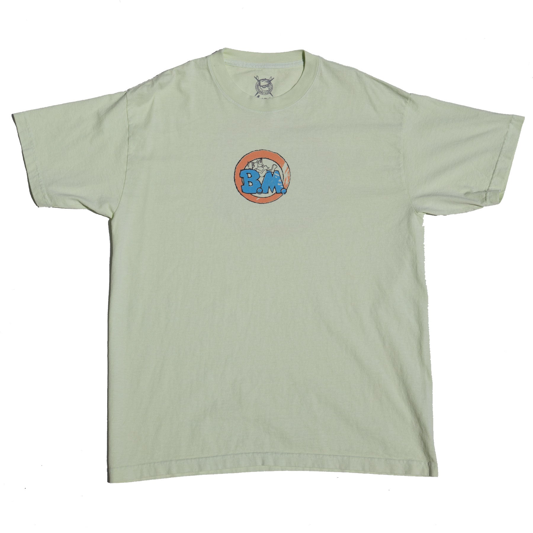 B.M. AND CHILL TEE OVERDYED KEY BUMP LIME