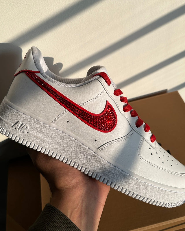 Picture of RED CRYSTAL SWOOSH AF1