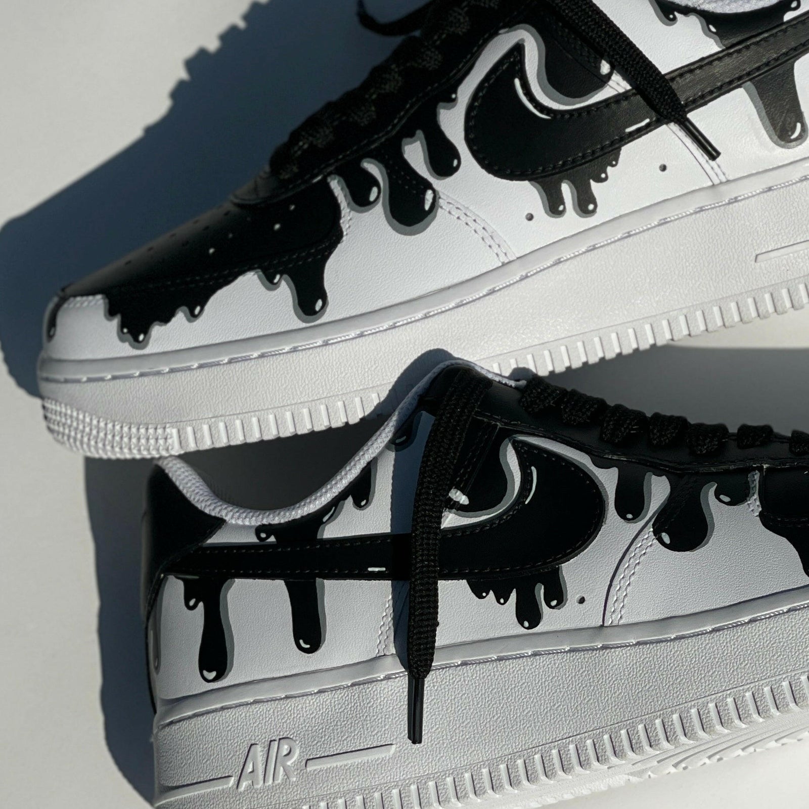 Nike Air Force 1 - Drip Black Custom Sneaker AF1