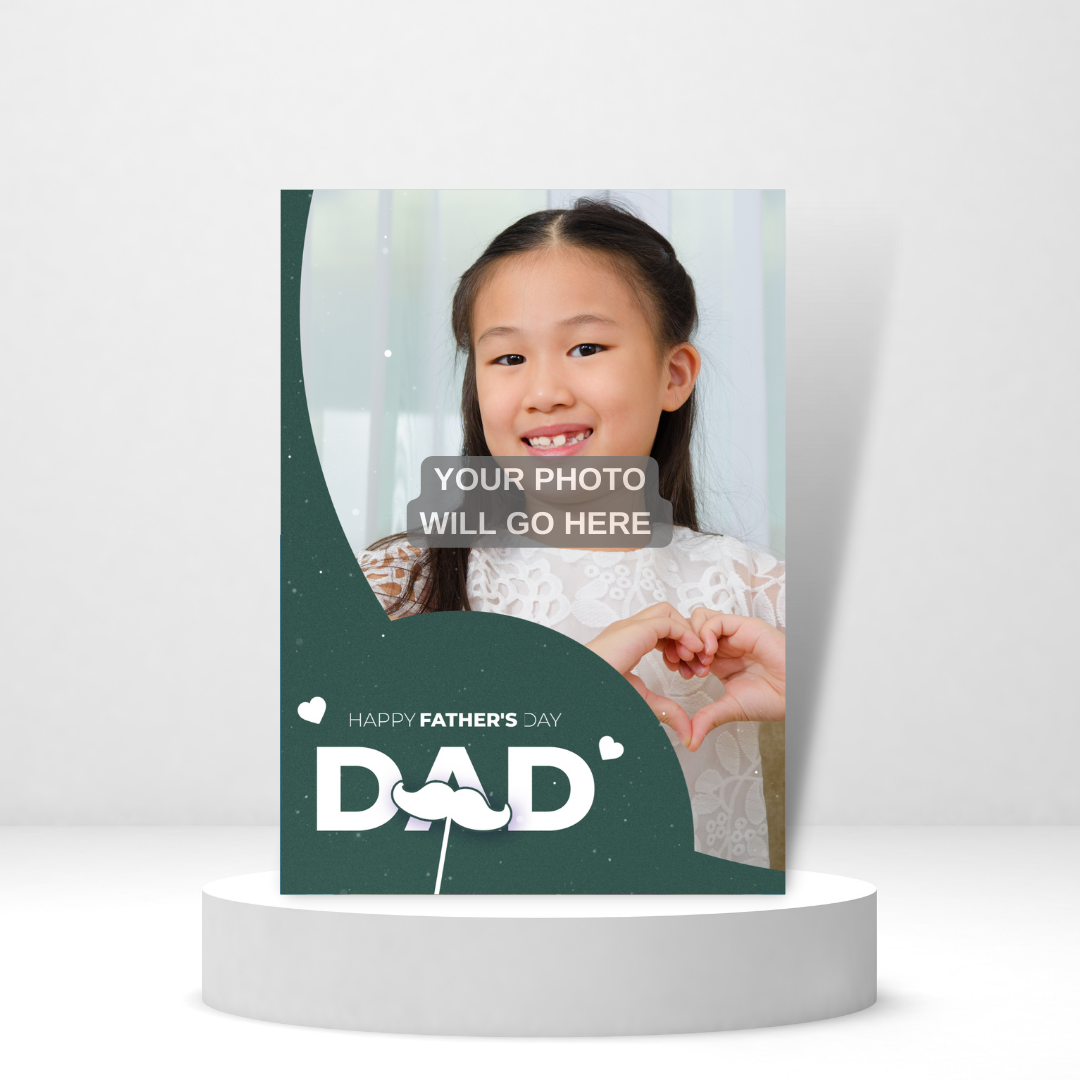 Happy Father's Day (Green) | Father's Day Photo Card