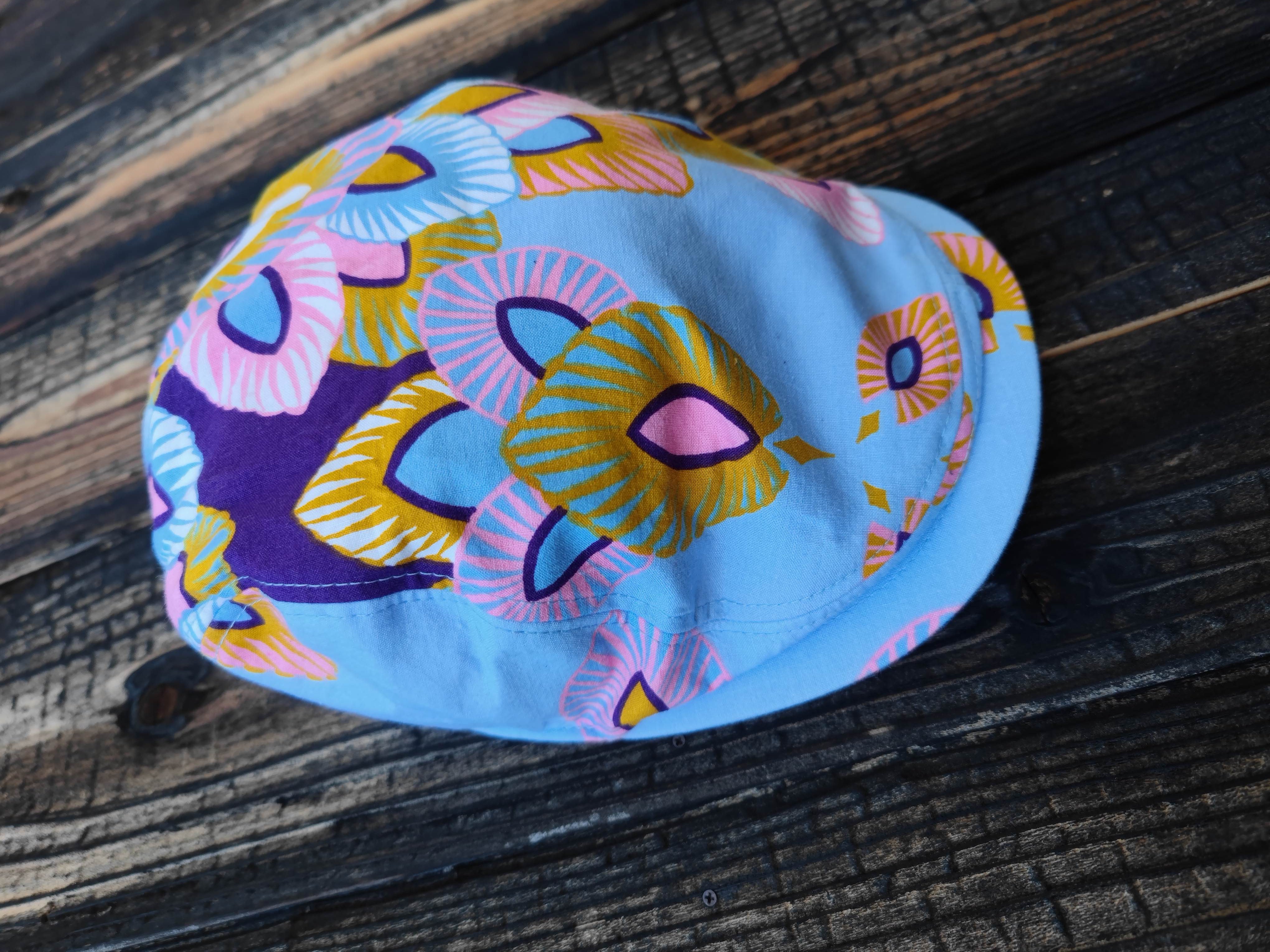 パープルサーカス柄ハンチング( circus purple pattern hunting cap