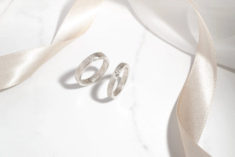 Testimonial on Chia Jewelry custom gold and diamond initial wedding bands