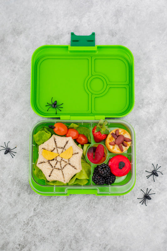 Yumbox Fiambrera Yumbox Panino 4 secciones - Bamboo green Jungle -  FresaBanana