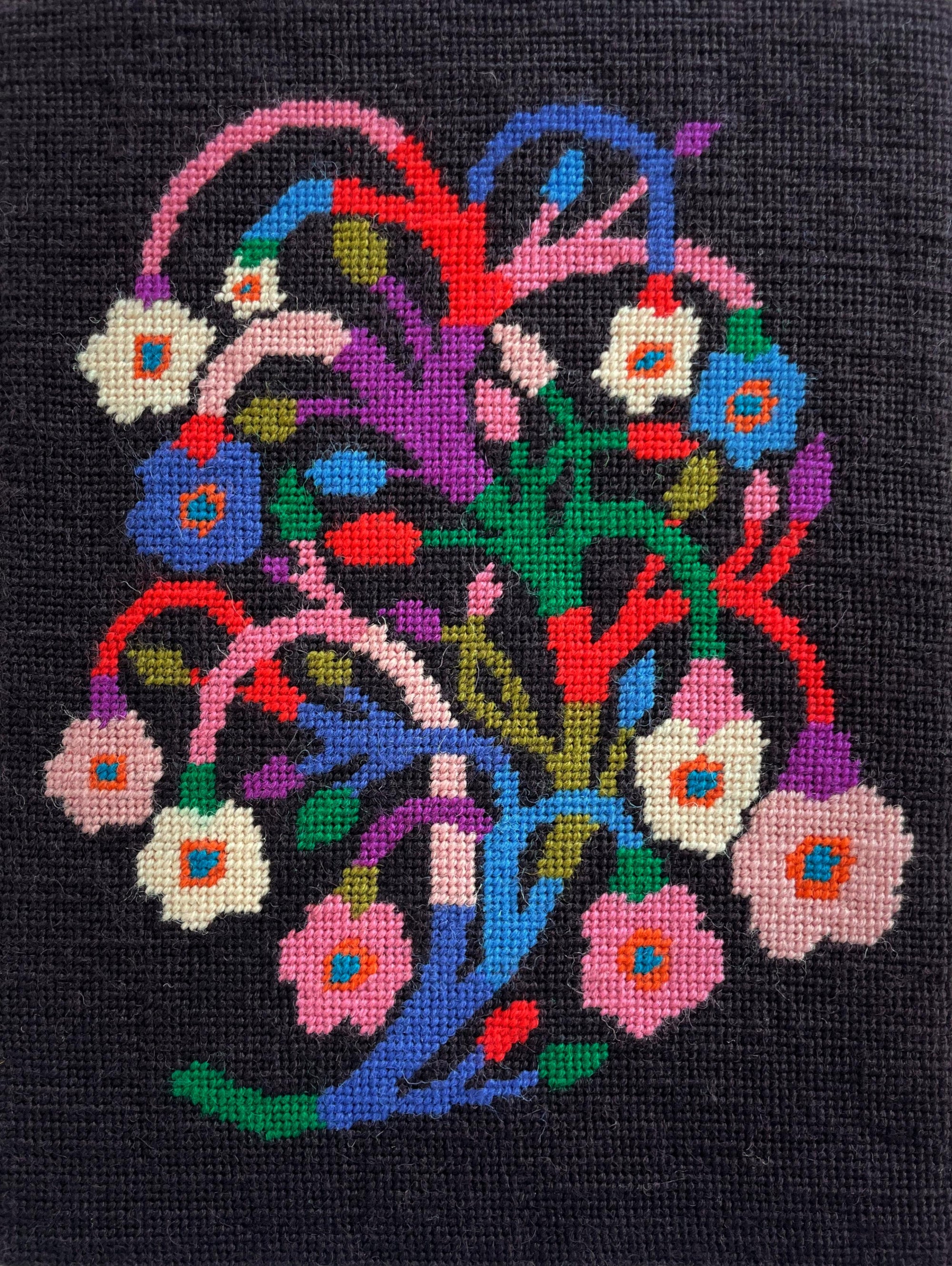 Dimensions Zinnias Needlepoint Kit