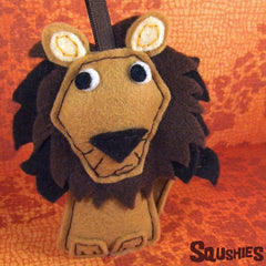 felt lion ornament