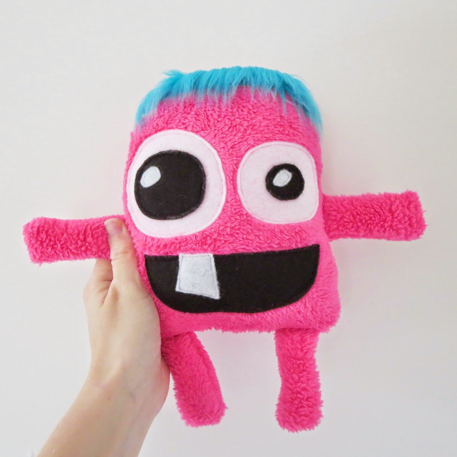 lu & ed pink monster plush