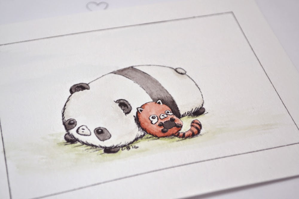 Mohu -Panda Friends Watercolor
