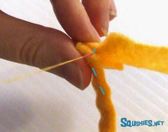 double running stitch back