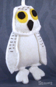 felt bird ornament owl