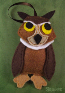 felt owl ornament