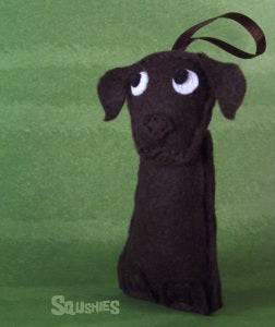 felt dog tree ornament