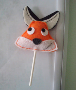 felt fox squshies cupcake topper