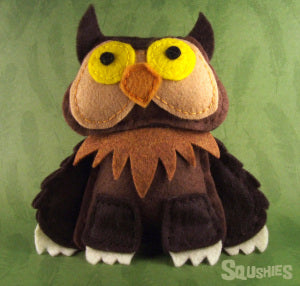 felt owlbear monster