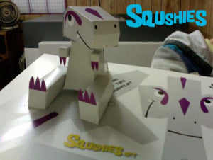 paper toy dinosaur