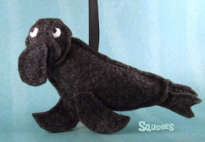 felt animal ornament elephant seal