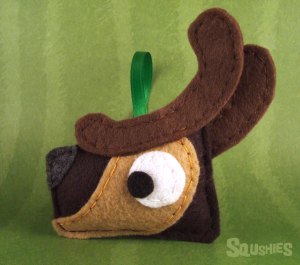 felt animal reindeer ornament