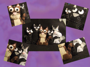felt cats