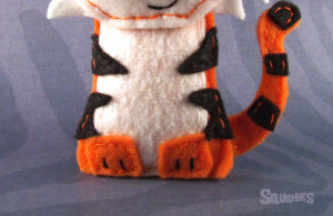 tiger felt ornament