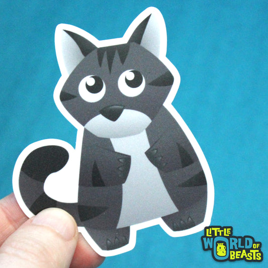 Black Cat Vinyl Sticker 4