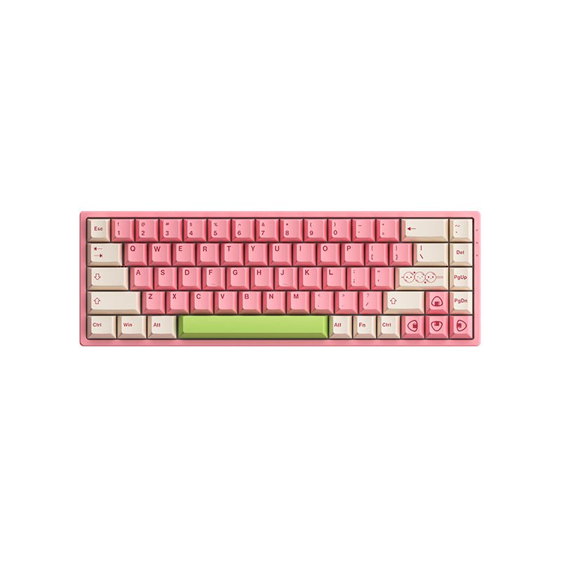 [Akko] Mochi & Dango 3068B Plus Mechanical Keyboard  Akko V3 Cream Yellow Pro Linear Switches (Factory Pre-Lubed)
