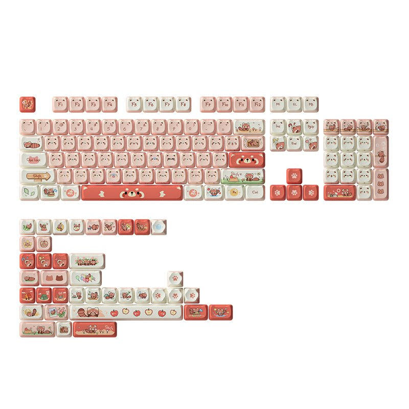 [Akko] Raccoon MAO Keycap Set Dye-Sub PBT