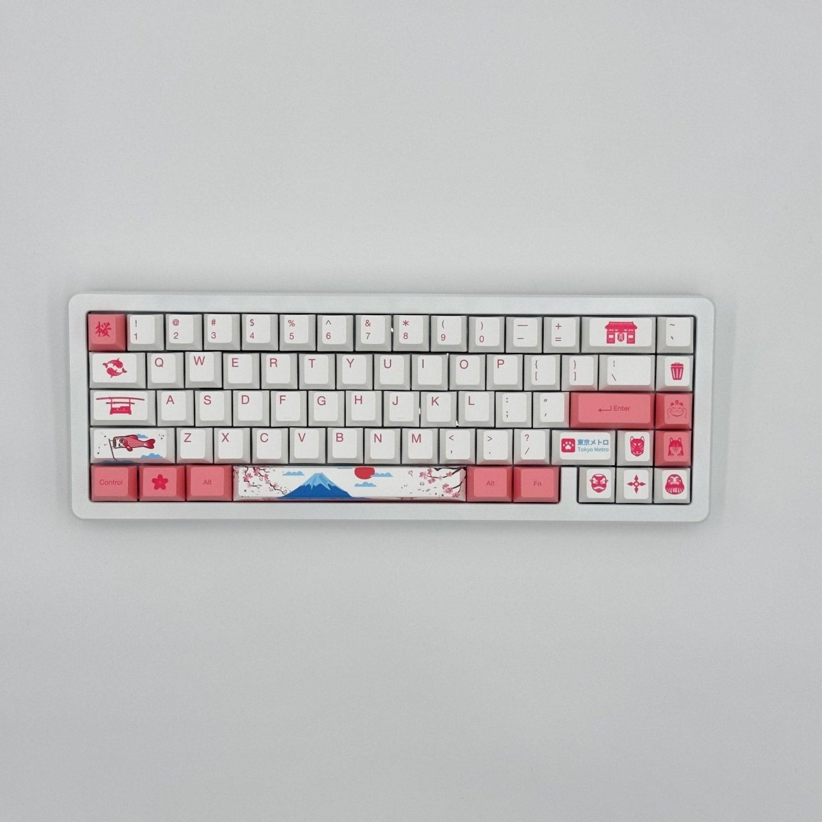 [Meow Key] Akko SPR 67 Fully Assembled Keyboard w/ World Tour Tokyo Keycap  Set w/ Sapphire Tactile Switches