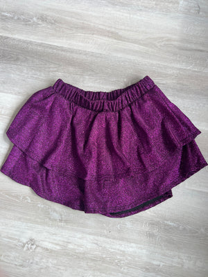 Purple Tiered Shorts - Raspberry Spice Boutique