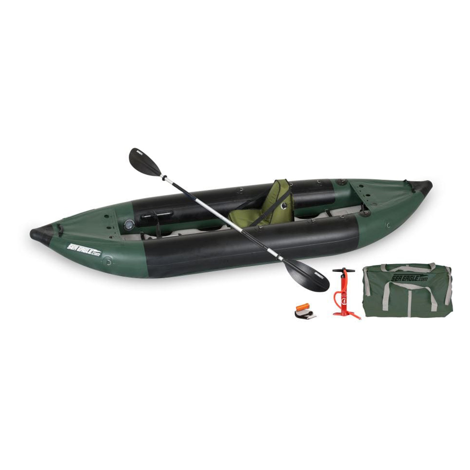 Sea Eagle Green 375fc Inflatable FoldCat Fishing Boat for sale online
