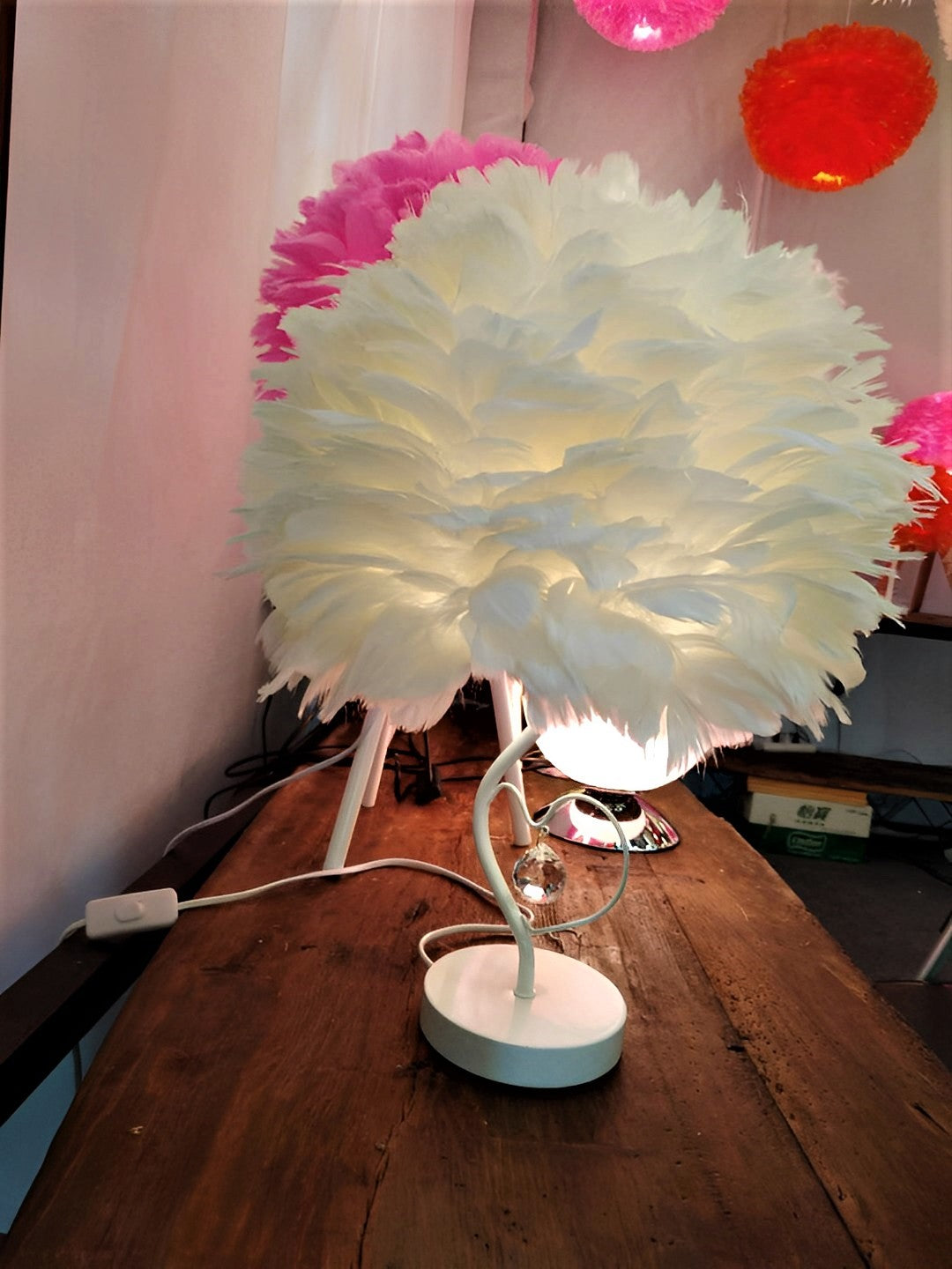 homesense feather lamp